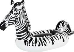 Bestway oppustelig zebra med LED lys 254x142cm