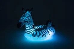 Bestway oppustelig zebra med LED lys 254x142cm