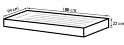 Bestway Pavillo twinsize 188x99x22cm