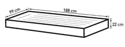 Bestway Pavillo twinsize 188x99x22cm