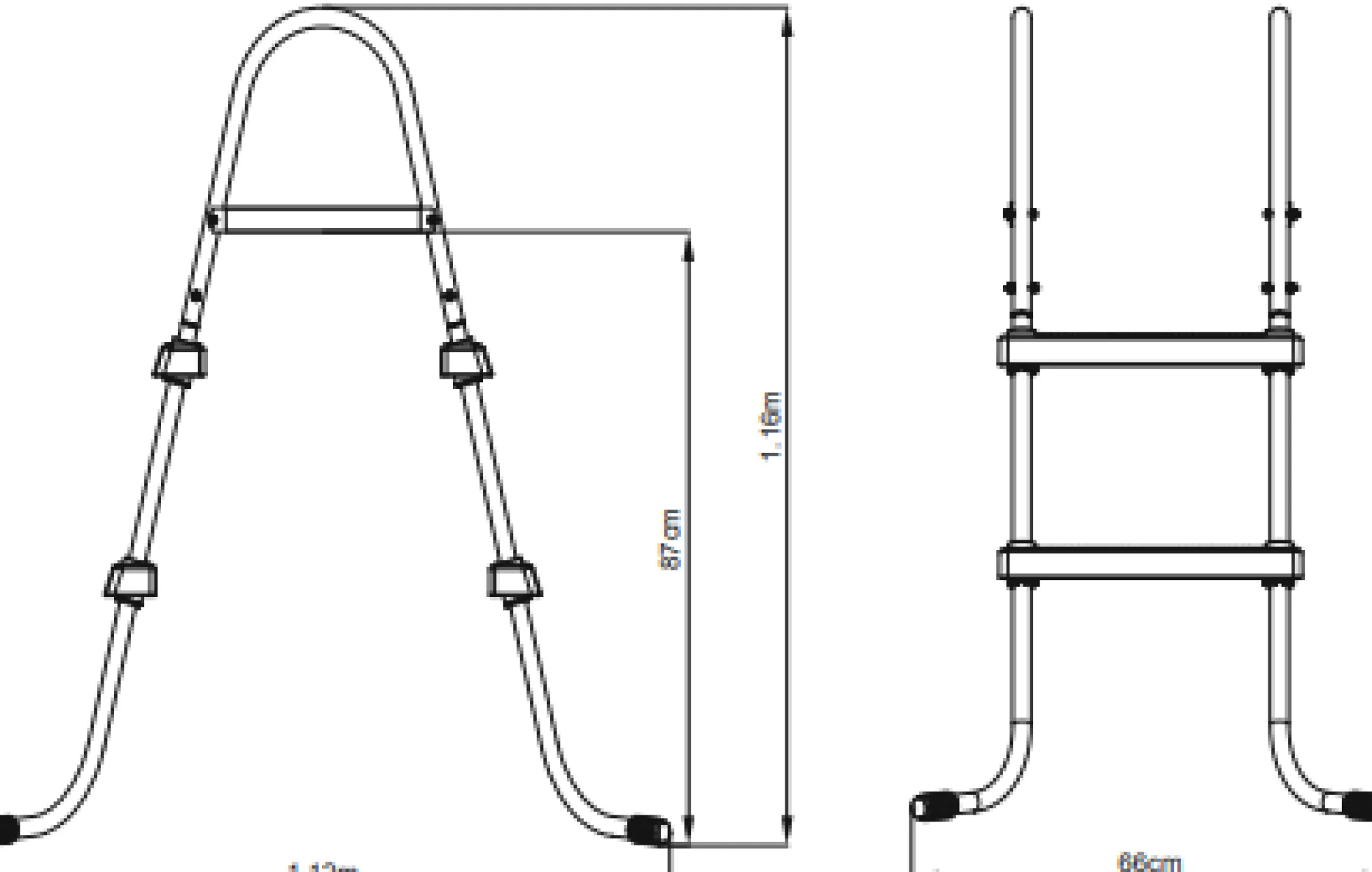 Bestway poolstige 84cm