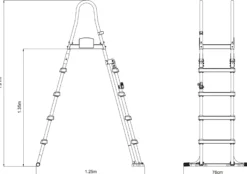 Bestway poolstige 132cm