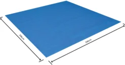 Bestway pool underlag 396x396cm