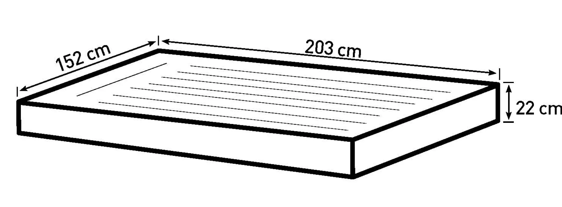 Bestway queensize 203x152x22cm