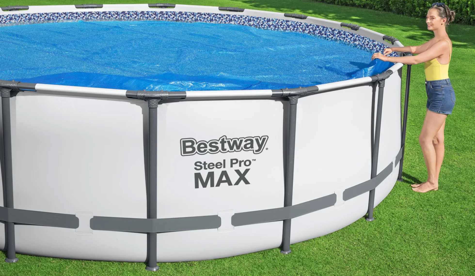Bestway termocover til pool ø549cm