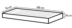 Bestway tritech Jr. Twin 185x76x25cm