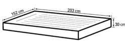 Bestway tritech queensize 203x152x30cm