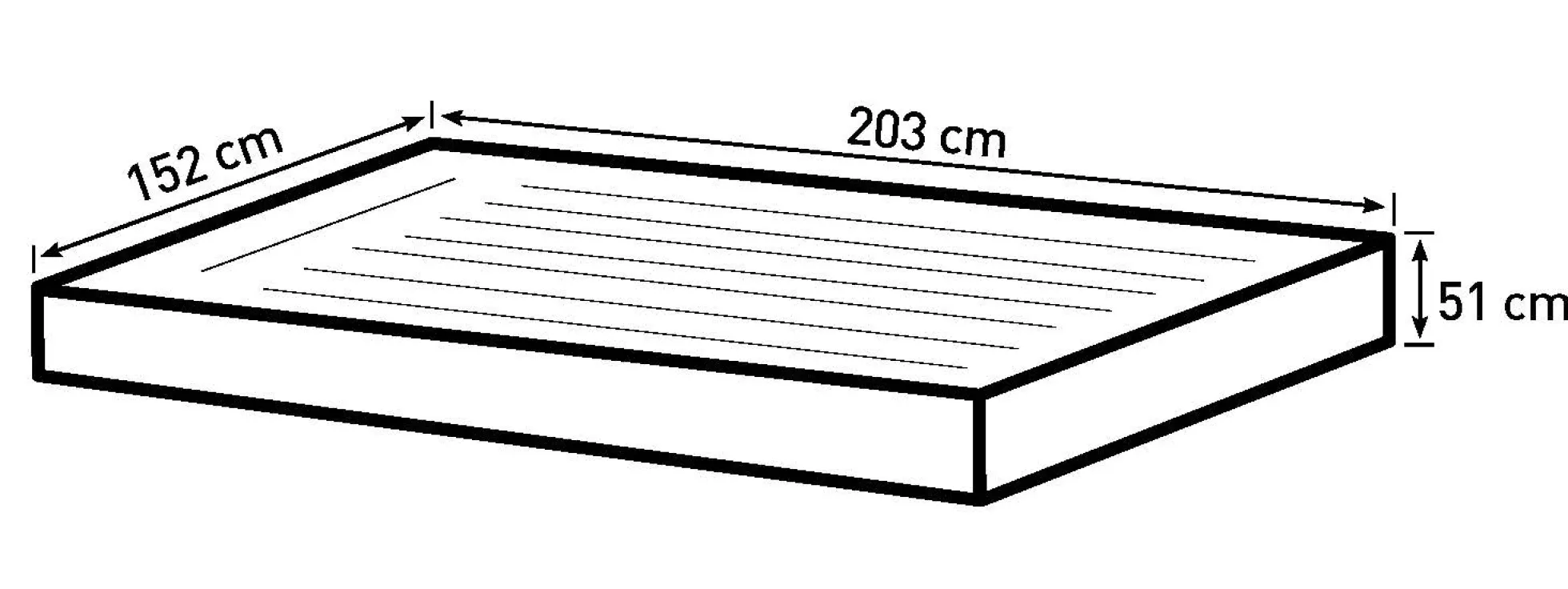 Bestway tritech queensize 203x152x51cm