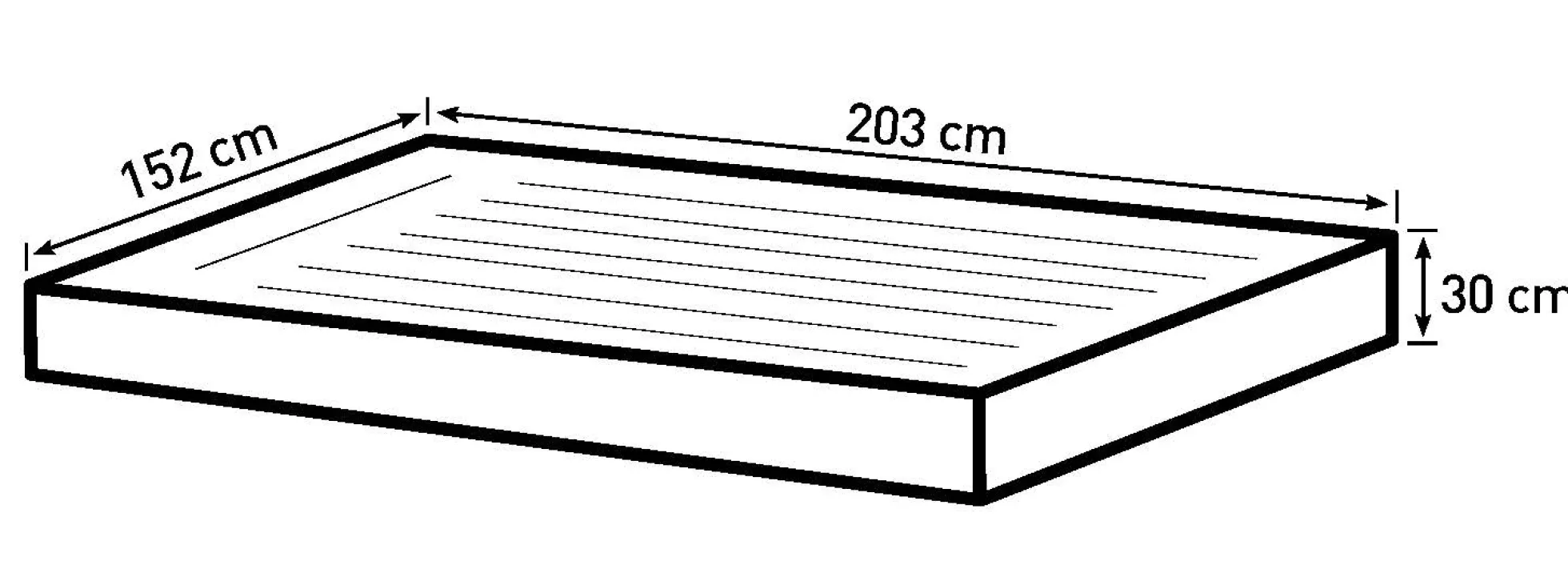 Bestway tritech queensize 203x152x30cm