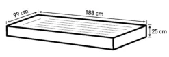 Bestway tritech twinsize 188x99x25cm