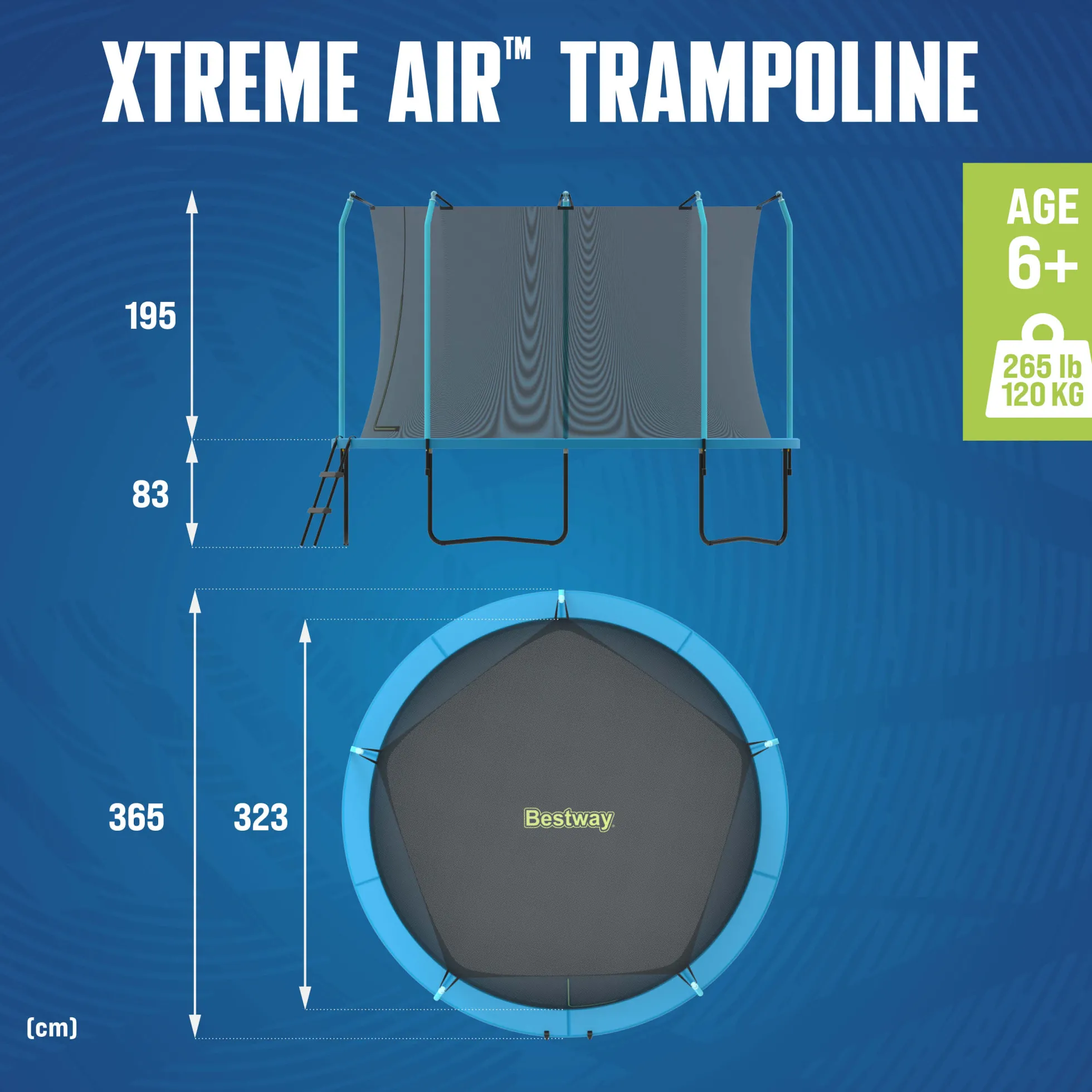 Bestway Xtreme Air trampolin Ø366cm