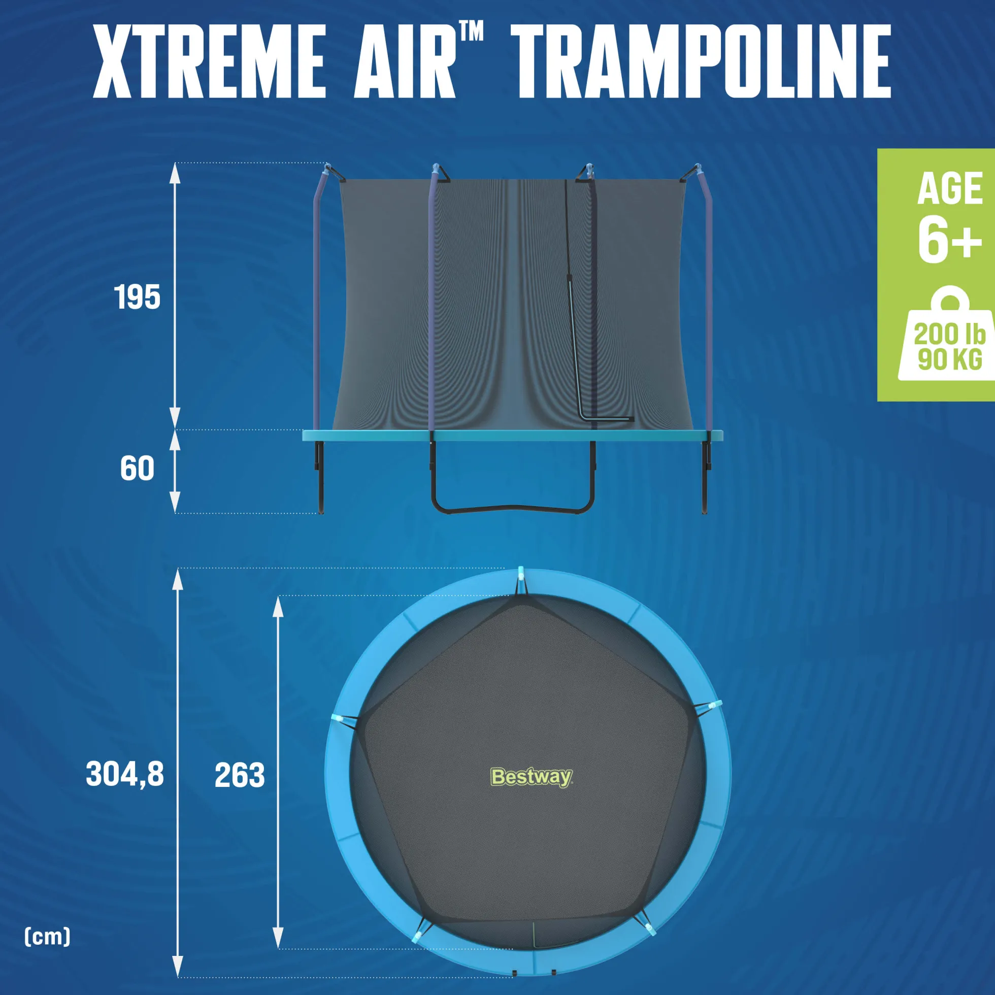 Bestway Xtreme Air trampolin Ø305cm