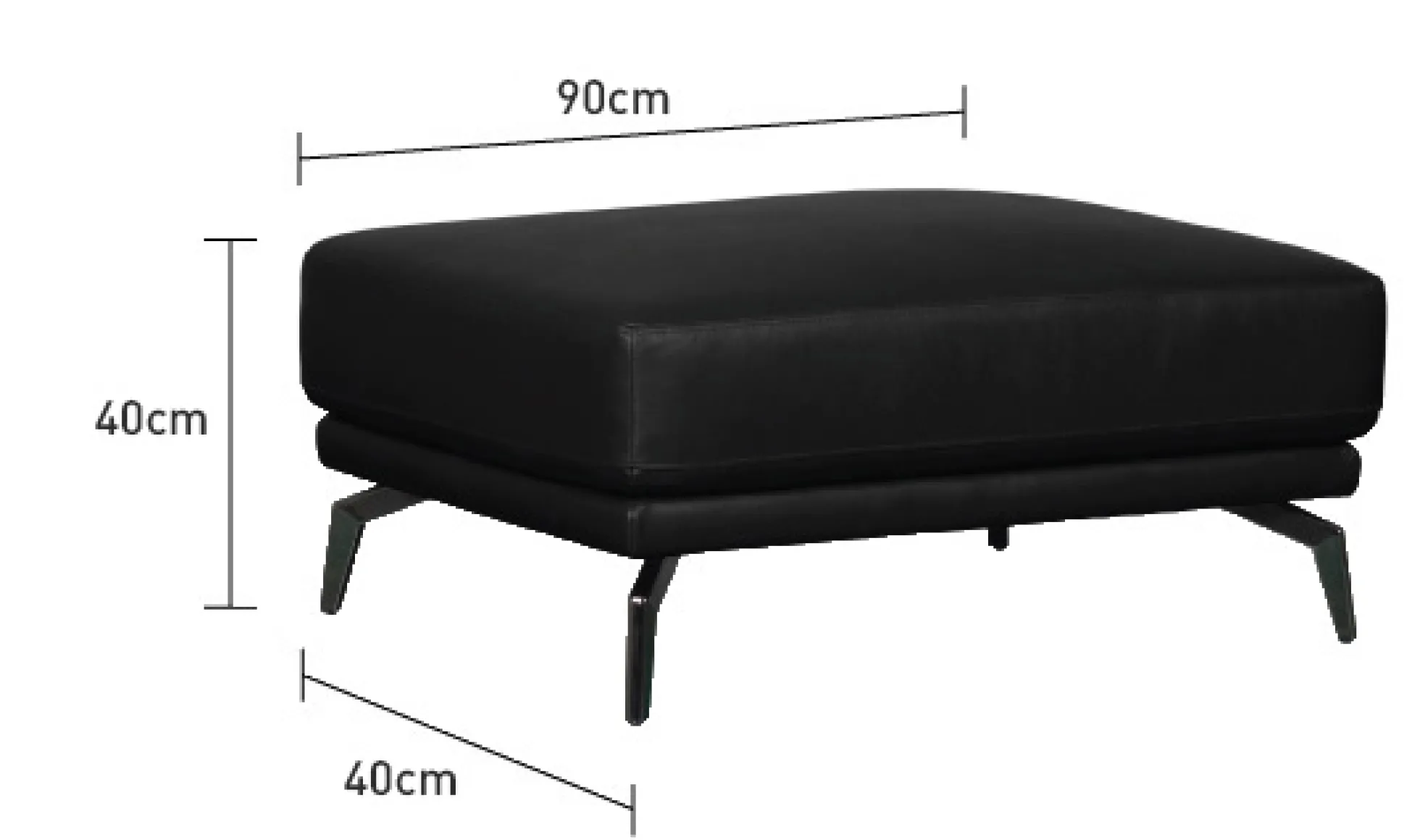 Buffalo fodskammel læder sort