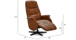 Delta læder cognac