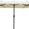 Dobbelt parasol beige 2,2x4m
