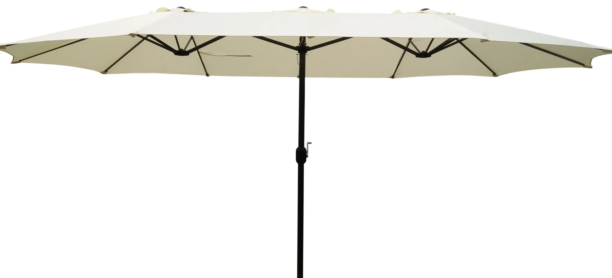 Dobbelt parasol beige 2,2x4m