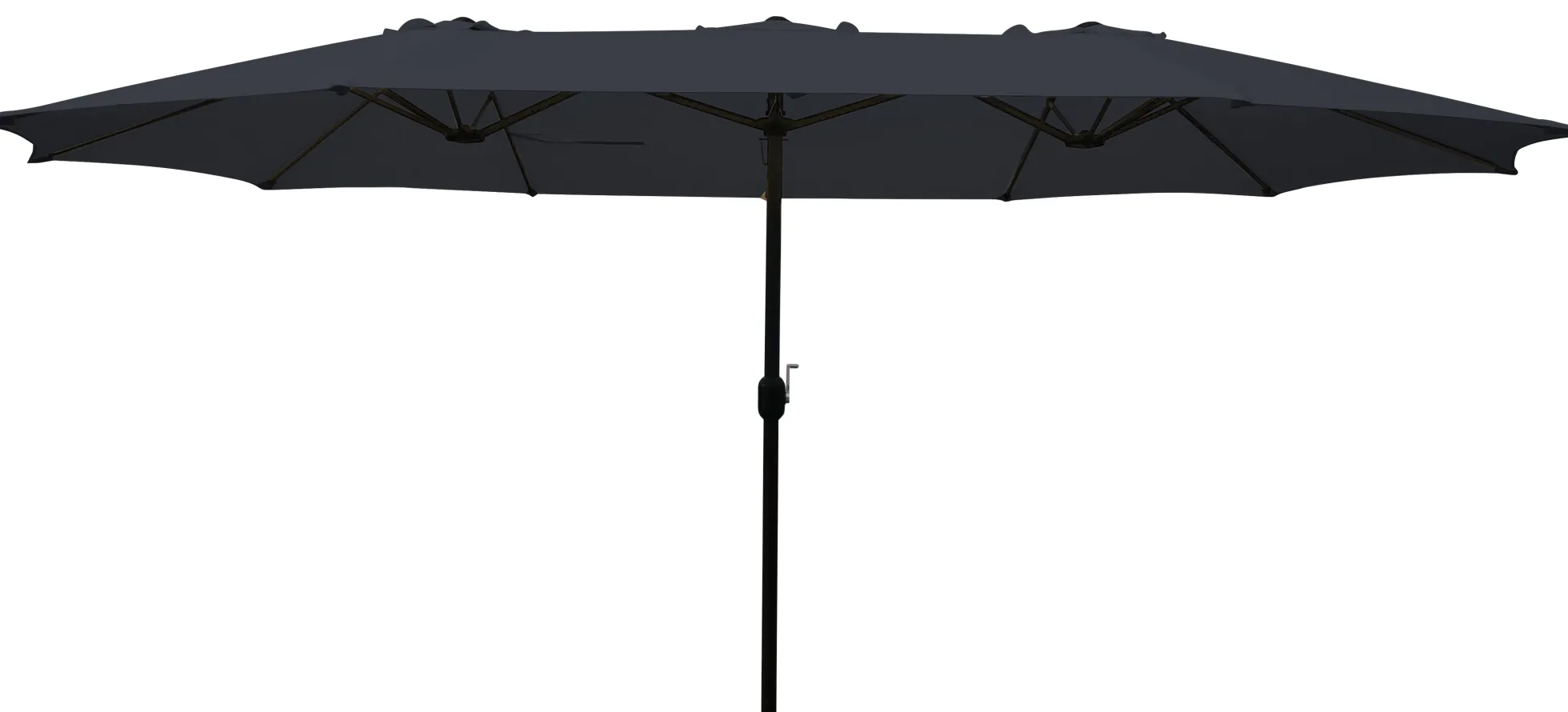 Dobbelt parasol mørkeblå 2,7x4,6m