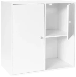 Drammen væghængt hvid 69,6x69,6x38cm
