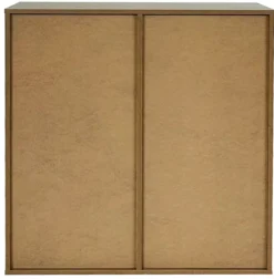 Drammen væghængt valnød 69,6x69,6x38cm