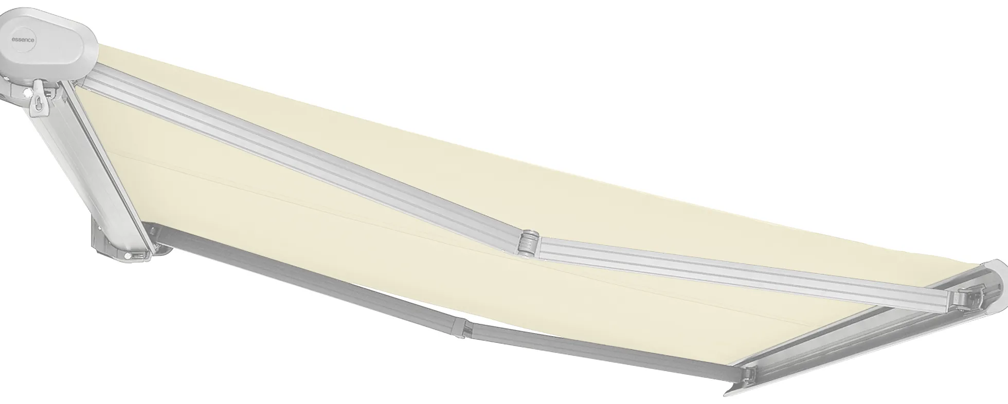 Elektrisk markise lukket 300x250cm creme/hvid