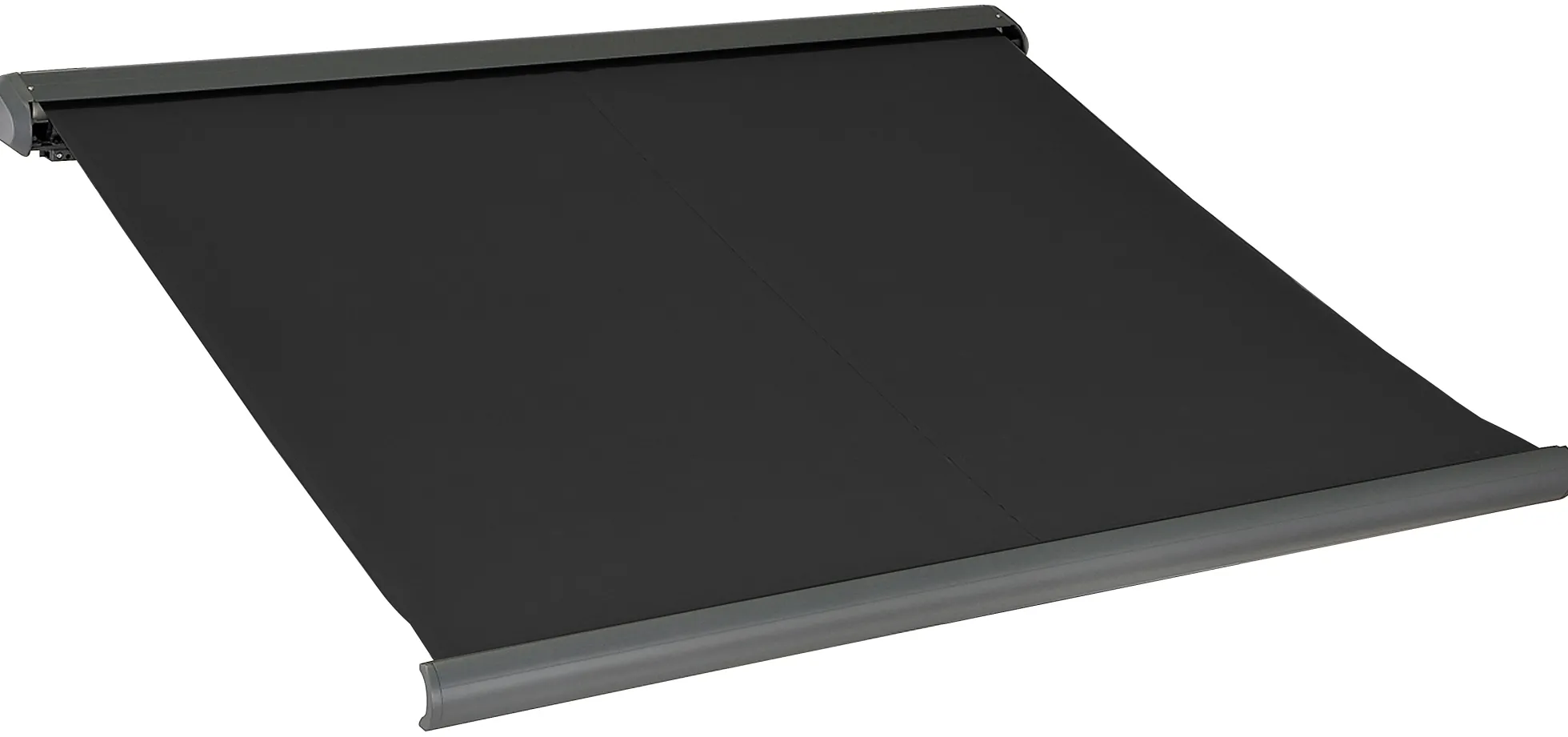 Elektrisk markise lukket 250x200cm sort/antracitgrå