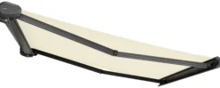 Elektrisk markise lukket 300x250cm creme/antracitgrå