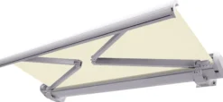 Elektrisk markise lukket 350x300cm creme/hvid