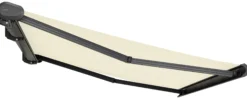 Elektrisk markise lukket 450x300cm creme/antracitgrå