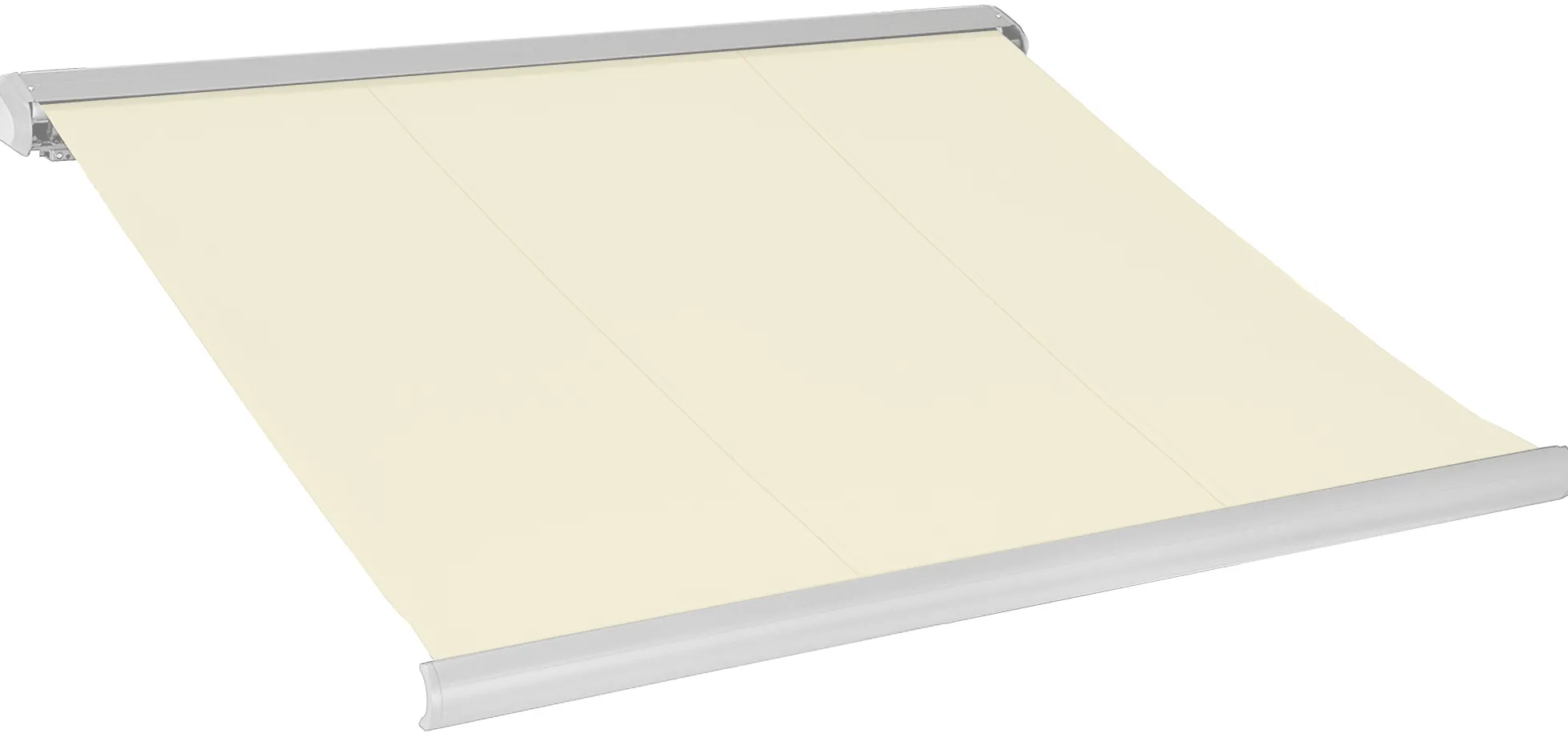 Elektrisk markise lukket 450x300cm creme/hvid