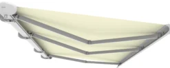 Elektrisk markise lukket 550x300cm hvid/creme