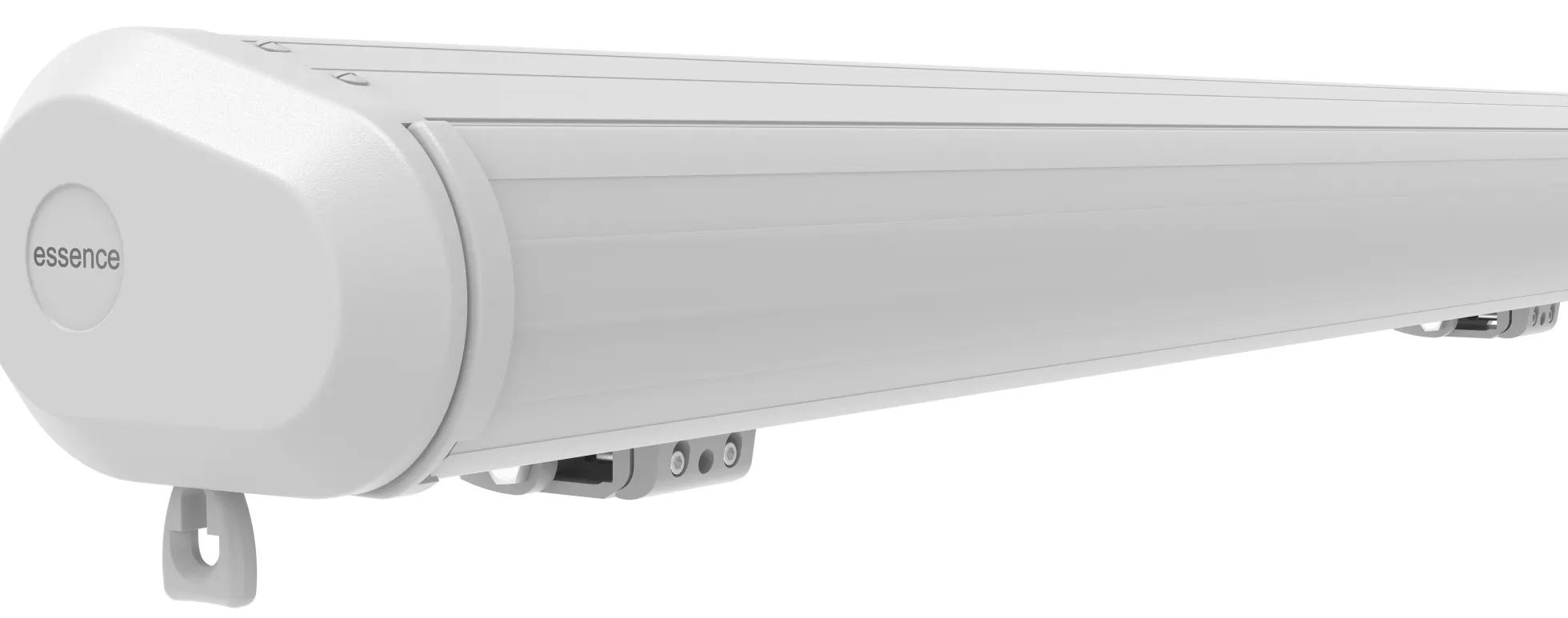 Elektrisk markise lukket 550x300cm hvid/creme
