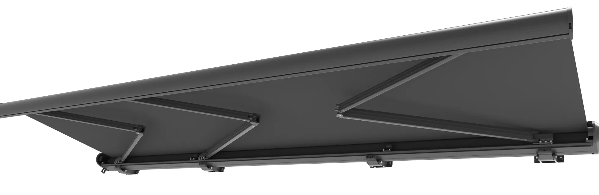 Elektrisk markise lukket 700x300cm antracitgrå/antracitgrå