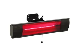 Elektrisk terrassevarmer 45x10x15cm sort