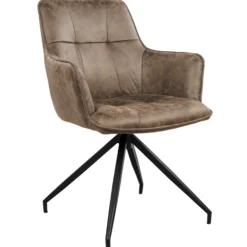 Elina med drejefunktion suede brun