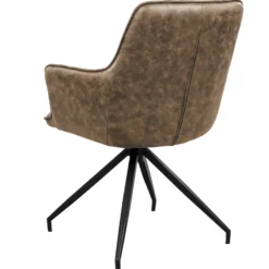 Elina med drejefunktion suede brun