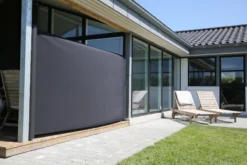 Essence læsejl lukket 300x160cm sort/antracitgrå