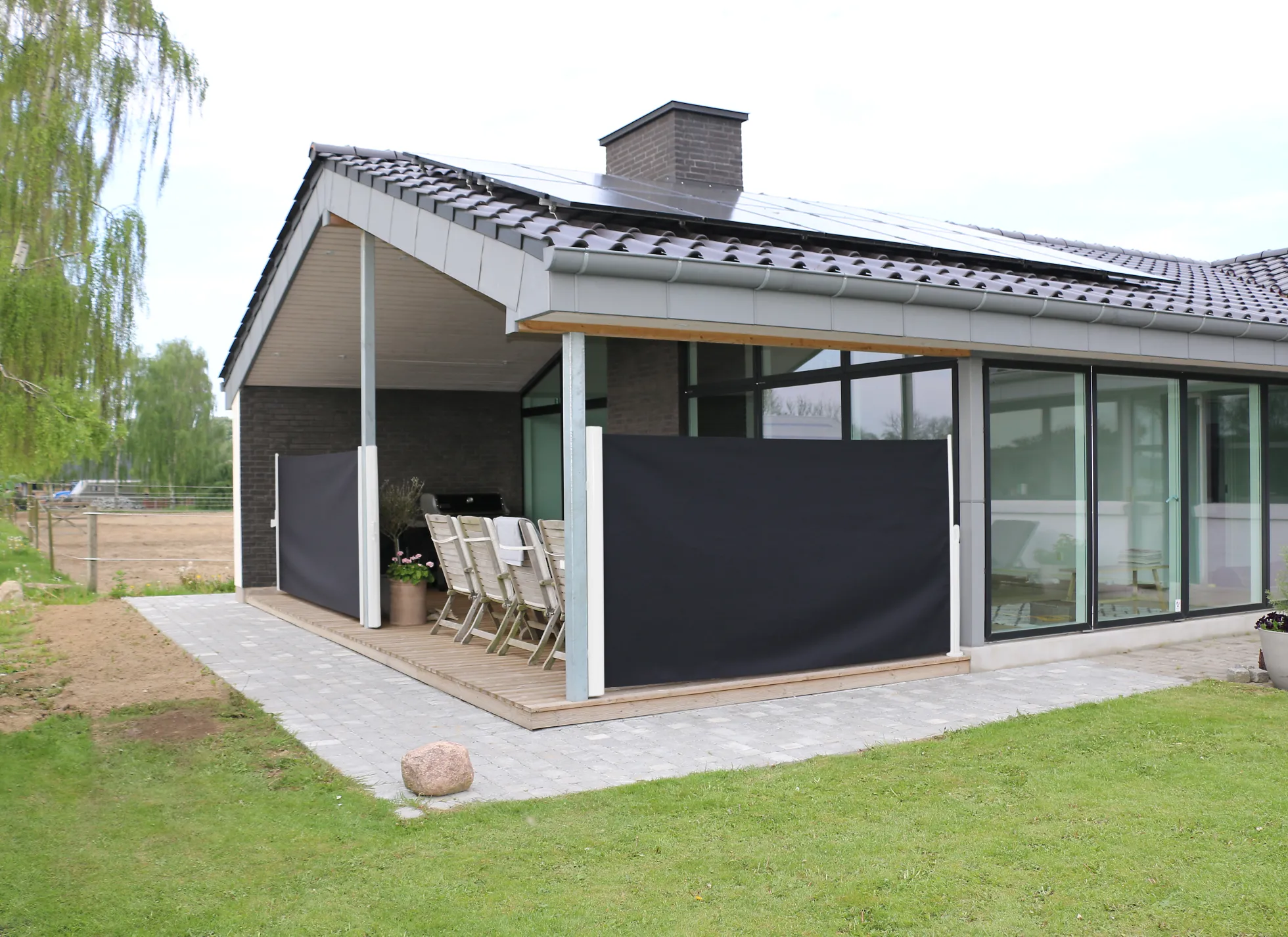 Essence læsejl lukket 500x160cm sort/hvid