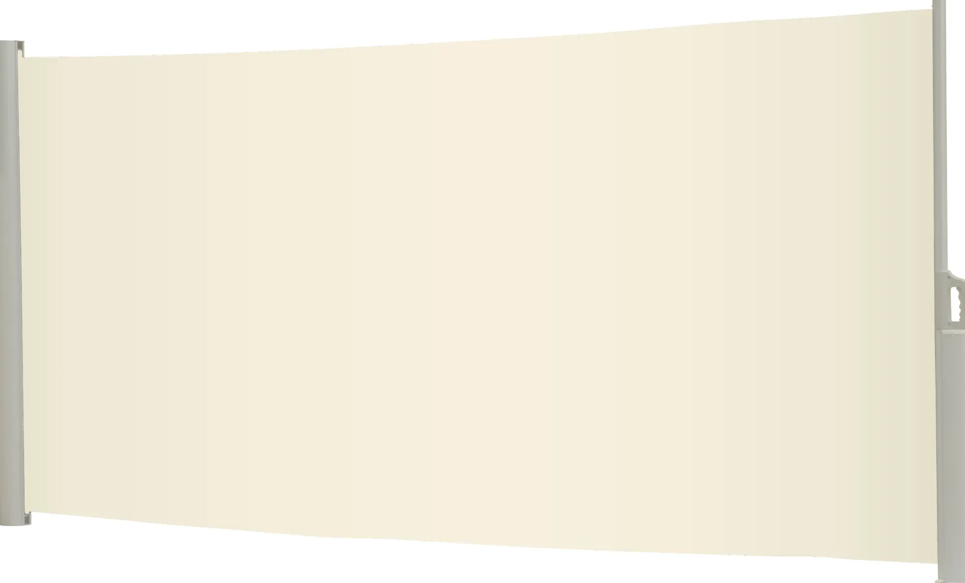 Essence læsejl lukket 400x160cm creme/hvid