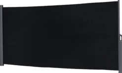 Essence læsejl lukket 400x140cm mesh sort/antracitgrå