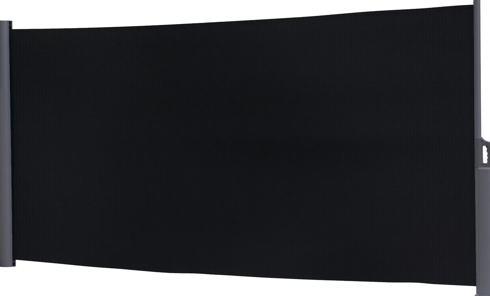 Essence læsejl lukket 400x140cm mesh sort/antracitgrå