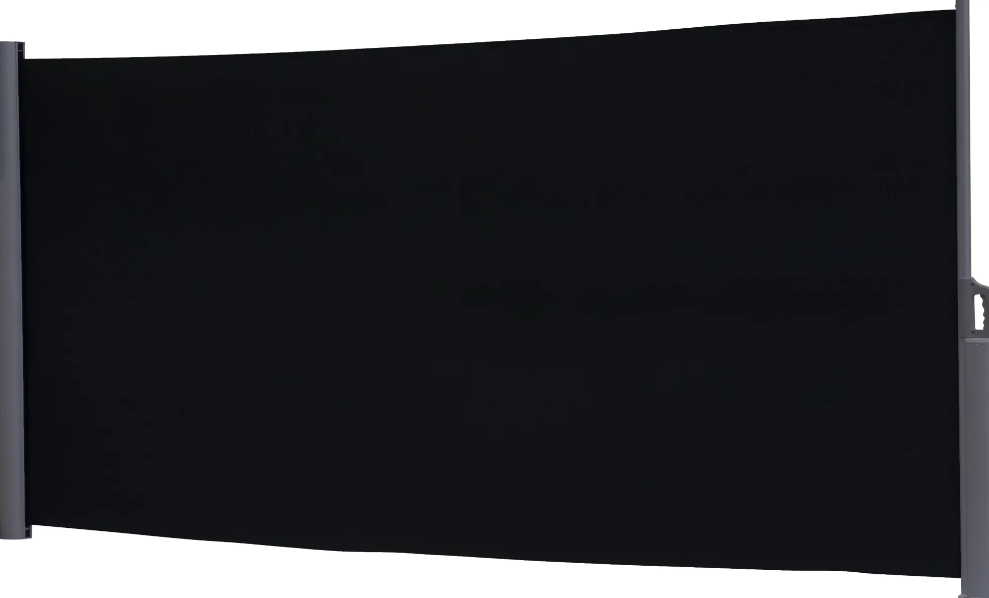 Essence læsejl lukket 600x160cm sort/antracitgrå