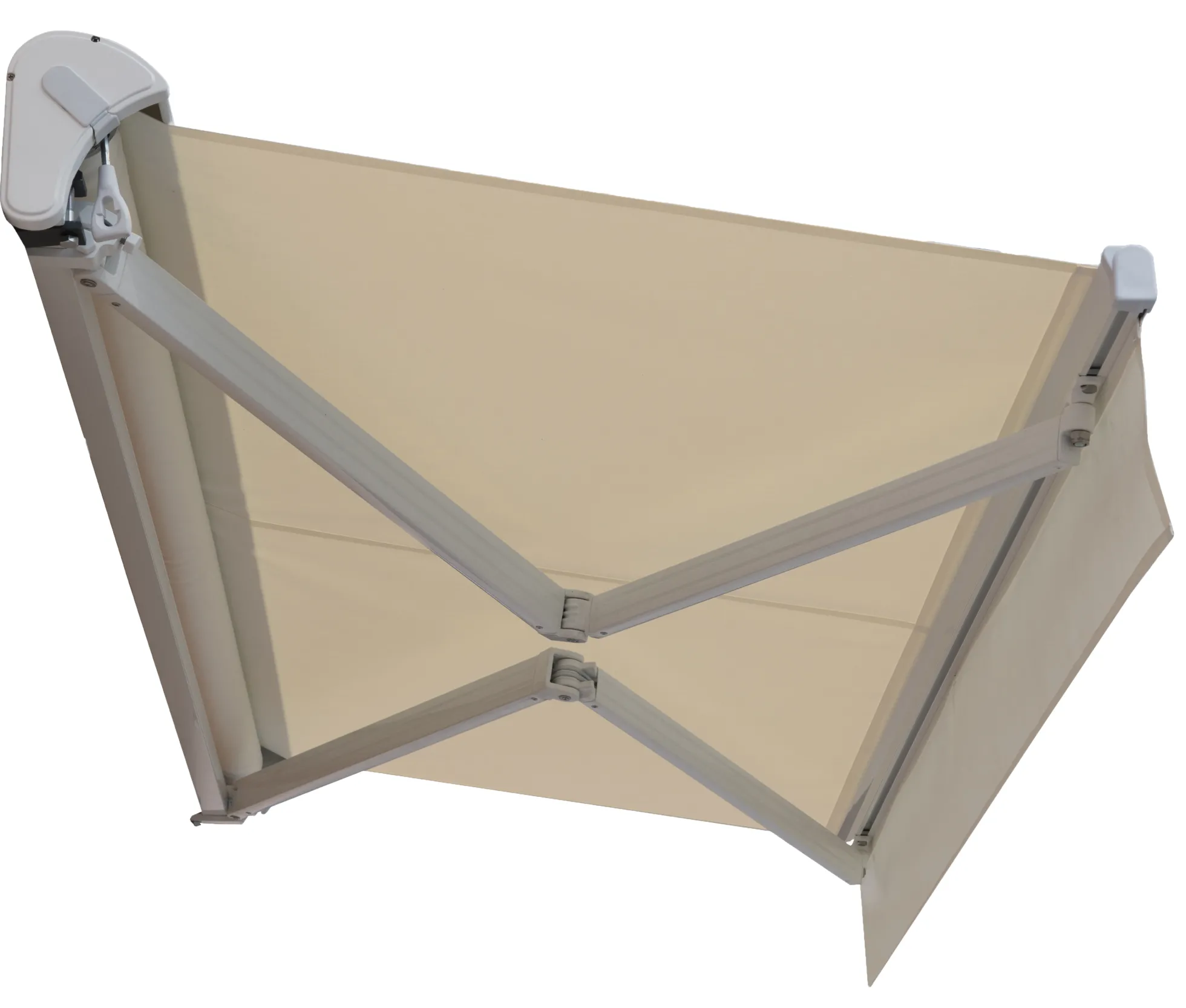 Essence åben elektrisk markise 250x200cm creme/hvid