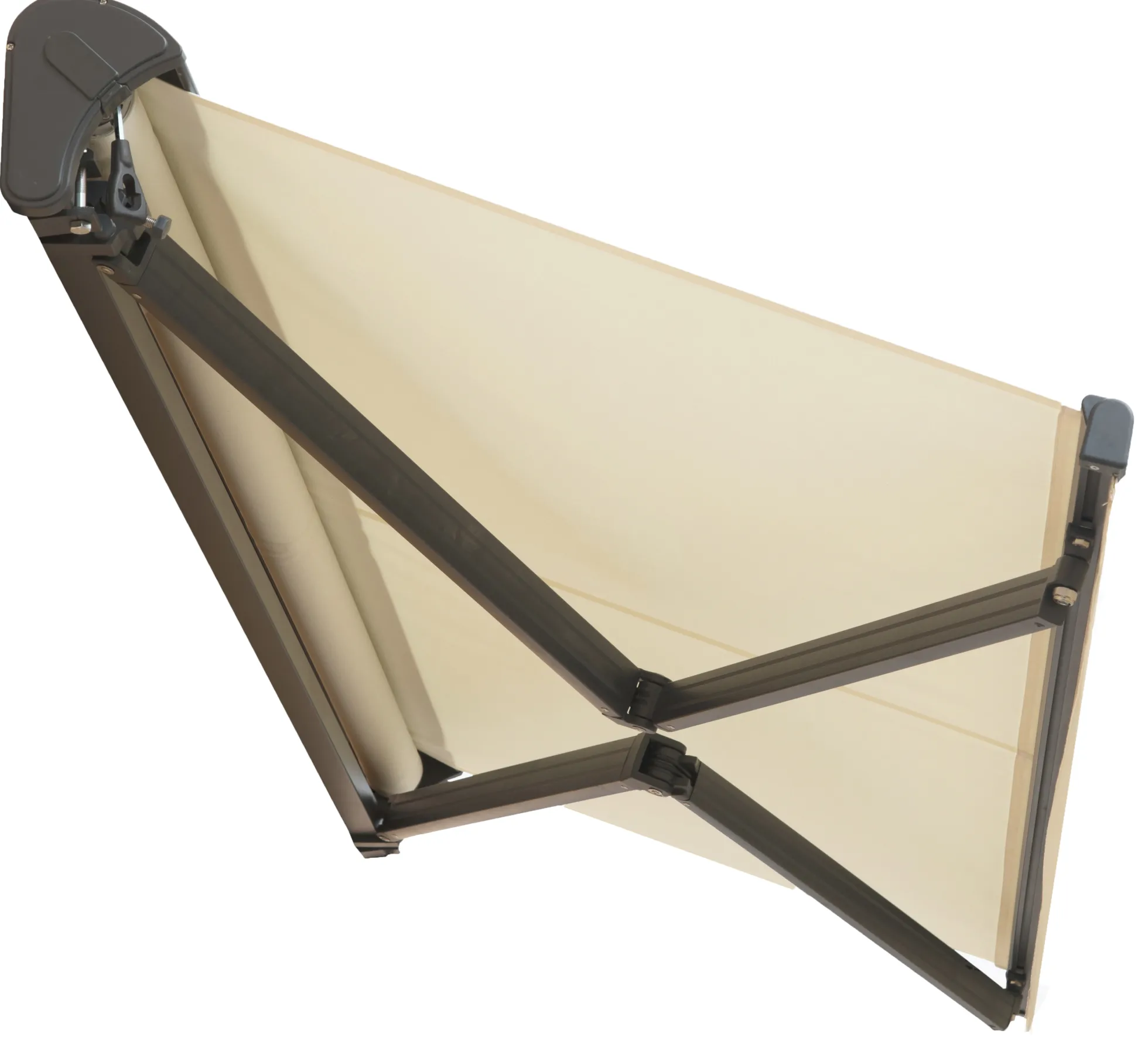 Essence åben elektrisk markise 300x250cm creme/antracitgrå