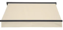 Essence åben elektrisk markise 350x300cm creme/antracitgrå