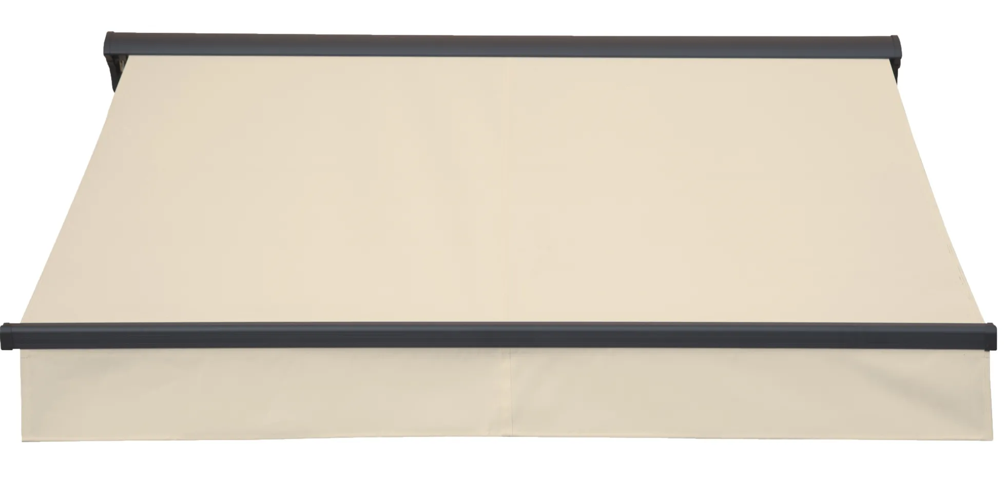 Essence åben elektrisk markise 350x300cm creme/antracitgrå