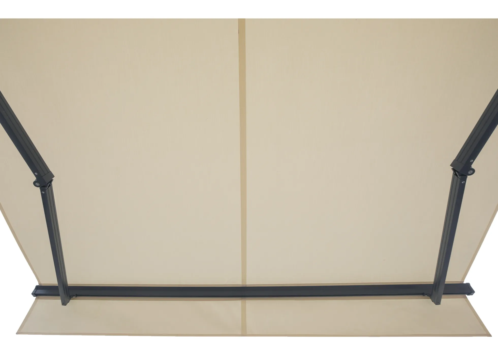 Essence åben elektrisk markise 350x300cm creme/antracitgrå