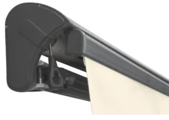 Essence åben elektrisk markise 400x300cm creme/antracitgrå