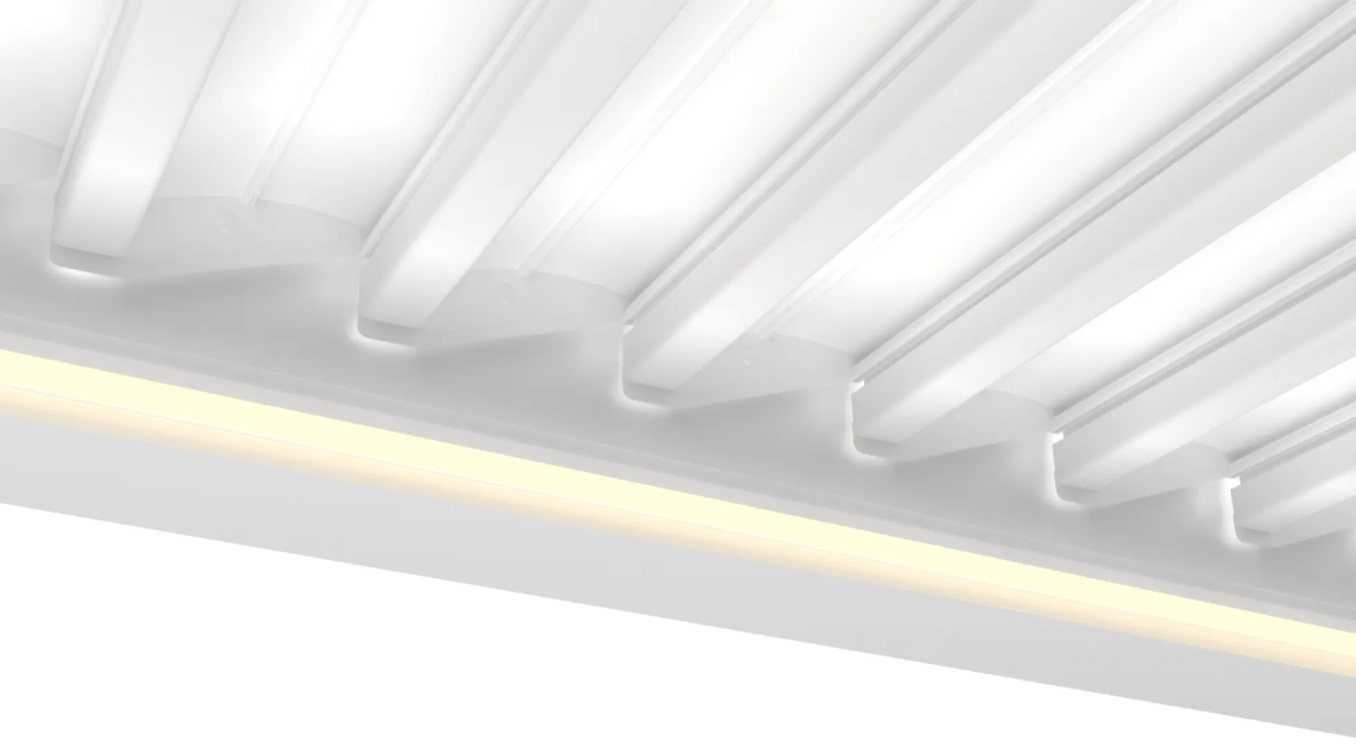 Essence elektrisk LED pergola med lameltag 400x300cm hvid