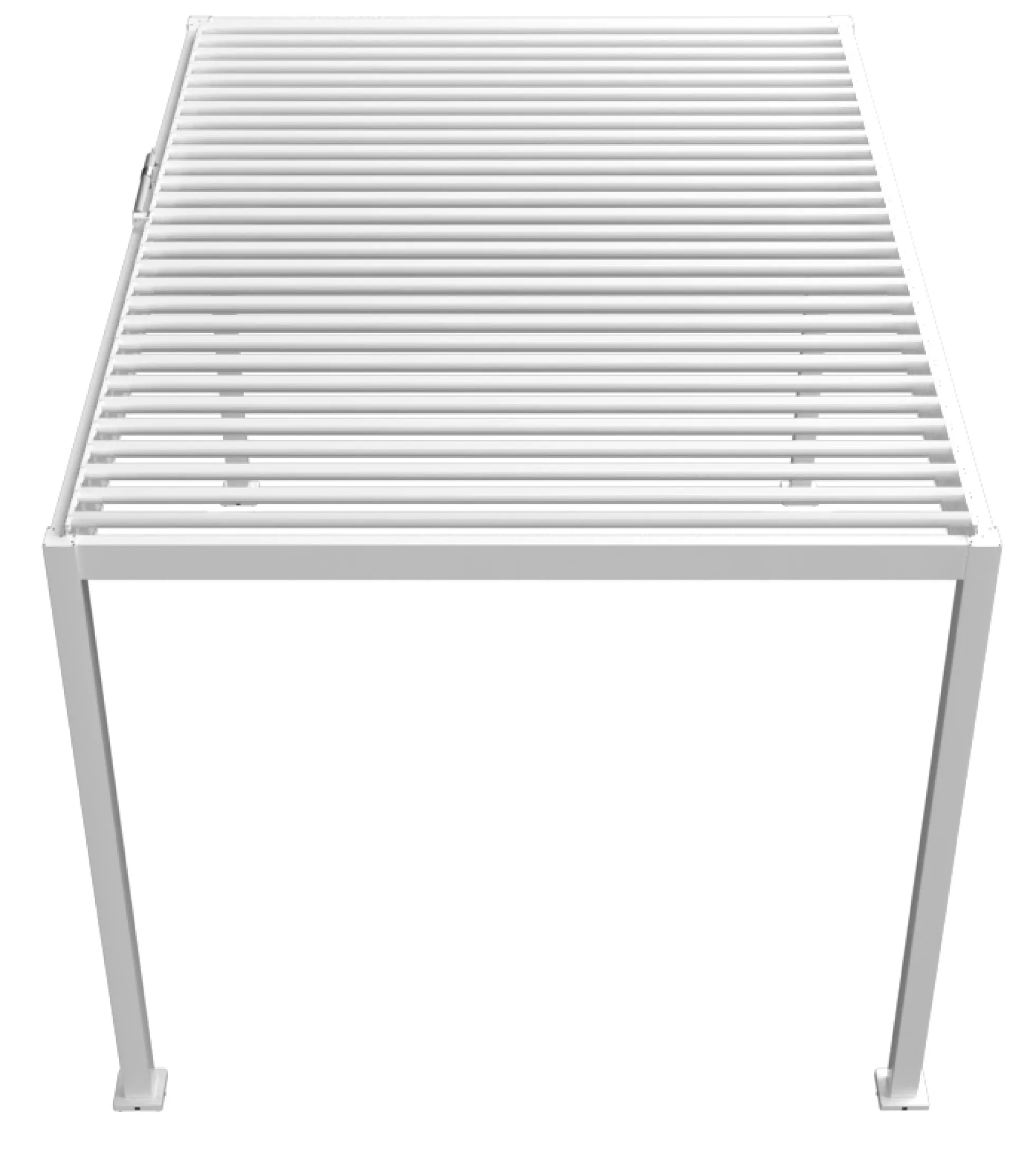 Essence elektrisk LED pergola med lameltag 400x300cm hvid
