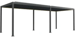 Essence elektrisk LED pergola med lameltag 600x300cm antracit